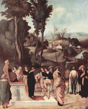 Giorgio da Castelfranco: Mózes tűzpróbája